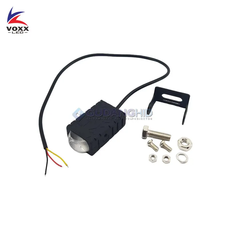 VOXX D34 Lampu LED Tembak Sorot Grill Mobil Motor D2 Slim Mini Laser Gun Kotak 16W 80V 7