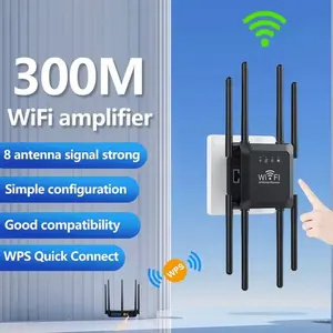 8 Antena Extender Wifi 300Mbps 2.4G Dan 5G Sinyal WiFi Memperluas Wireless Wifi Range Extender Router Pengulang Penguat Wifi