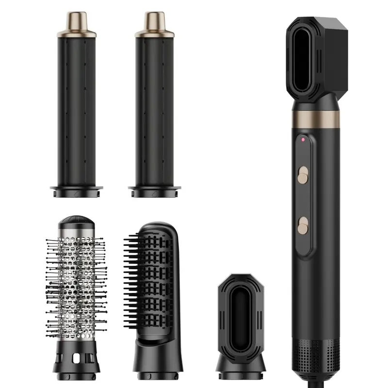 5 in 1 Hair Dryer Brush, Multifunctional Hair Styling Tool, Hair Dryer & Styler, Hair Straightener & Curler, Professional Hair Styling Tool for Women, Black 8