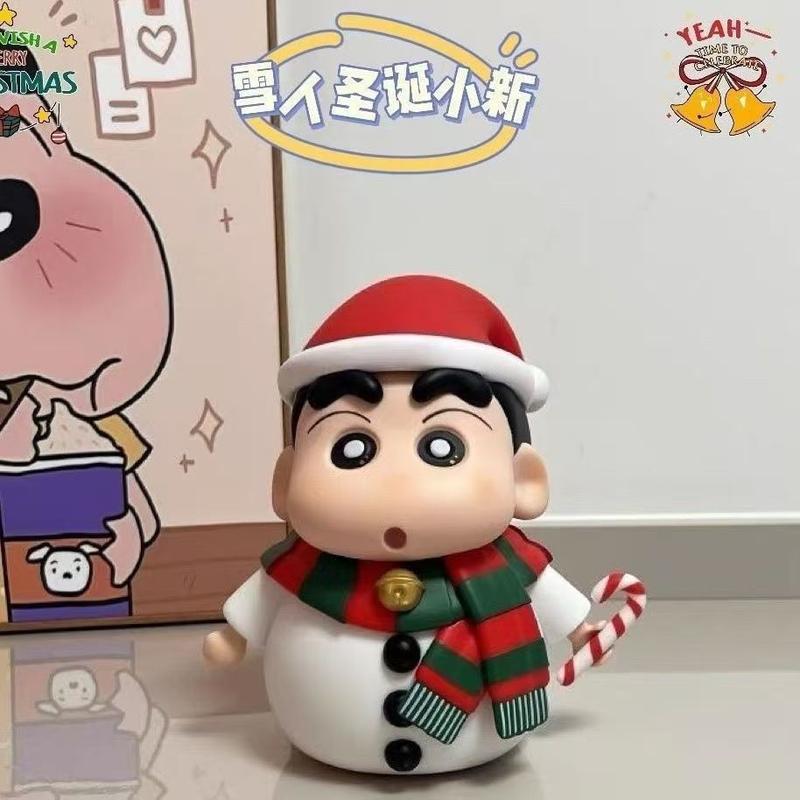 Product Introduction of Mô Hình Bút Chì Màu Shin-chan, Phổ Biến Làm Quà Tặng Giáng Sinh, Bức Tượng Nhỏ Shin-chan Và Aoi, Người Tuyết, Dễ Thương, Thích Hợp Để Đồ Trang Trí Phòng Khách Và Máy Tính Để Bàn, [1224 Đánh Giá Tích Cực] blind  box  shinchan shin  chan  toys 10