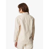Gambar M&S - Jaket Wanita - Pure Cotton Denim Utility Jacket - Ecru, UK 8 dari Marks & Spencer ID Kab. Bogor 2 Tokopedia