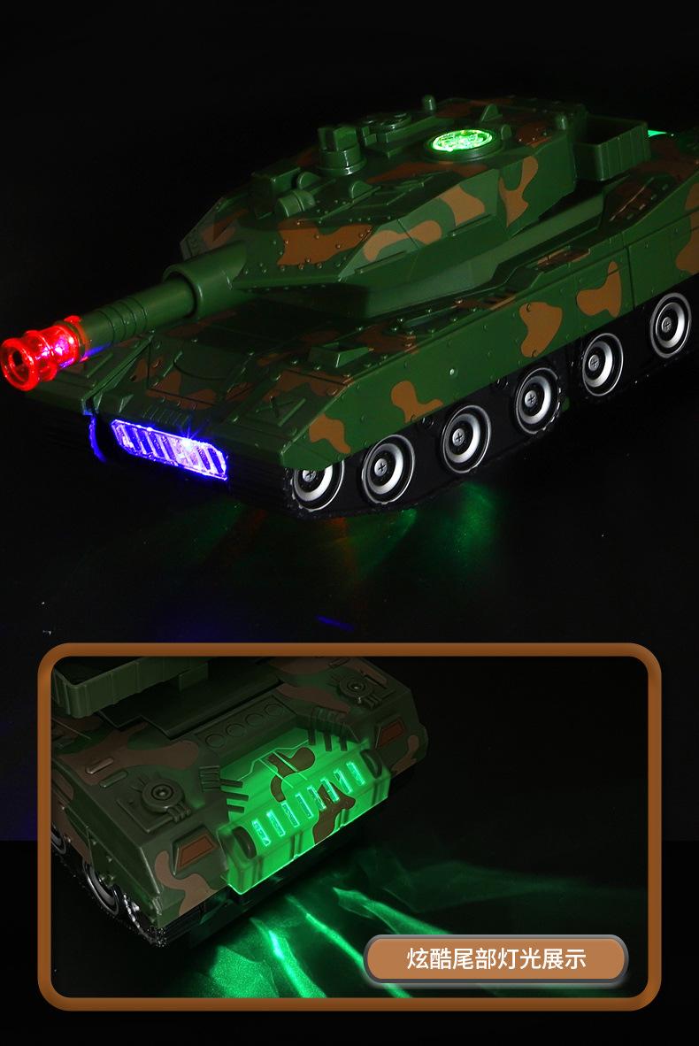 Product Introduction of Children's Electric Universal Deformation Flying Locomotive Light Music Tank Automatic Robot Police Car Toy 8