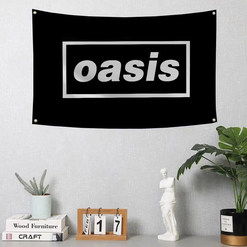Product Introduction of Bendera Oasis dan Sepanduk Jalur, 1PC, Poliester Bendera Empat Lubang, Hiasan Luaran, Estetik Bilik 4