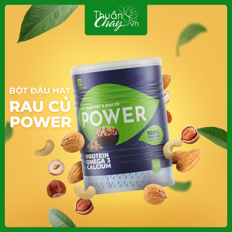 Power 420g - Bột Hạt Ngũ Cốc Rau Củ Thay Thế Bữa Ăn