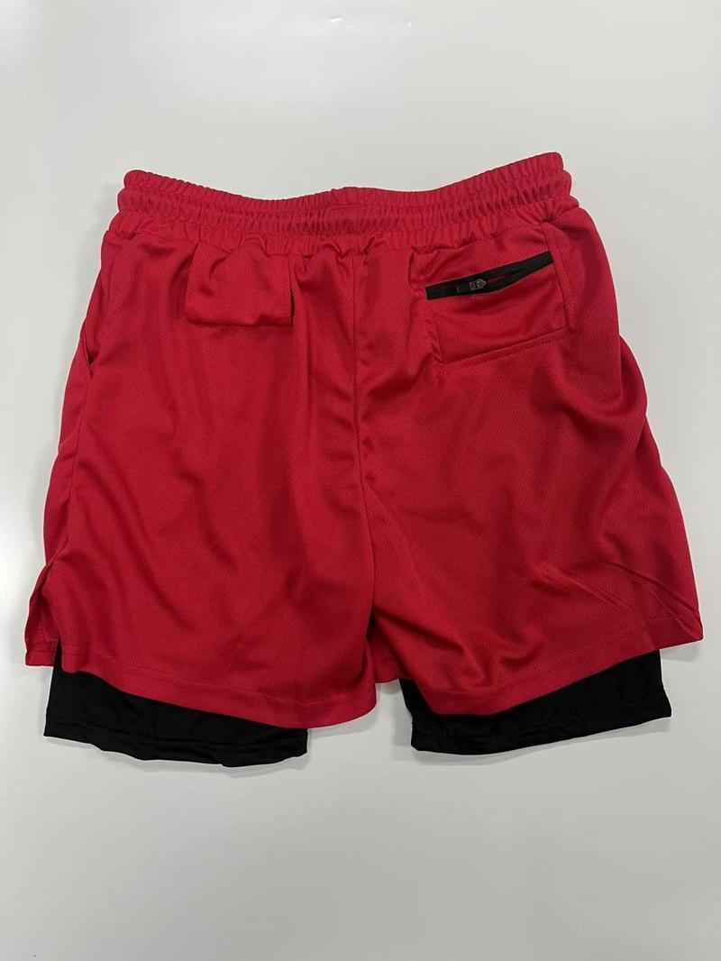 Product Introduction of Men's Graphic Print 2 in 1 Shorts, Quick Drying Breathable Fitness Workout Boxing Shorts, Athletic Performance Gym Shorts with Pockets 4