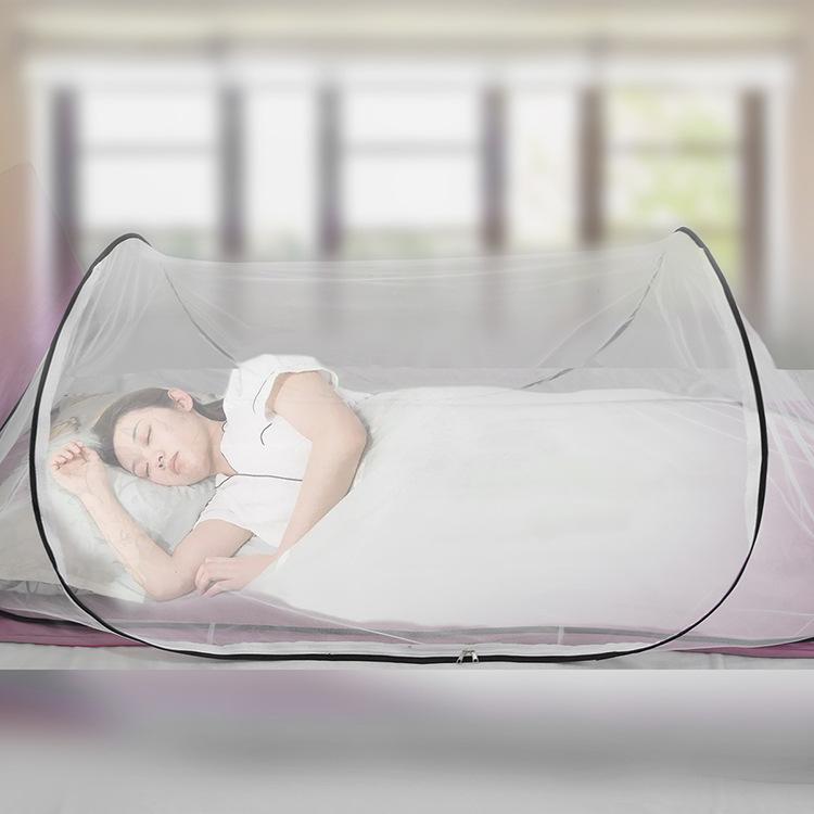 Product Introduction of Single Student Dormitory Travel Camping Anti Mosquito Installation-Free Folding Portable Large Space Encryption Mesh Mosquito Net 15