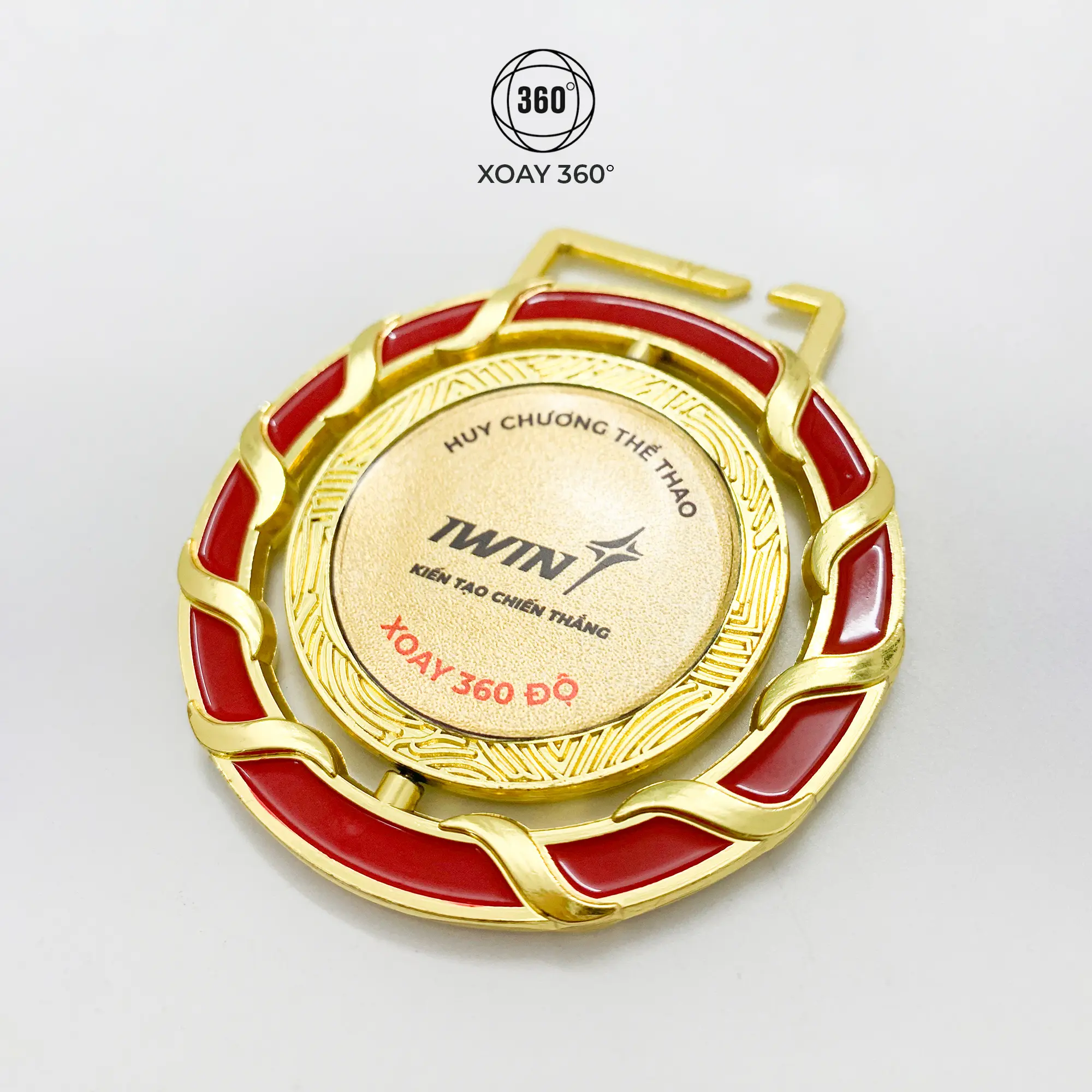 Huy chương trao giải quay 360 độ - Huy chương cầu lông, bóng chuyền, bóng đá, bóng rổ, pickleball