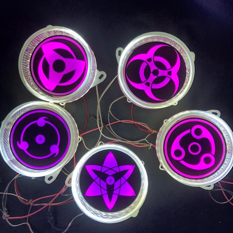 combo vòng led 3d kèm đèn xoay sharingan loại 3.0 gắn mọi dòng xe Phụ Tùng