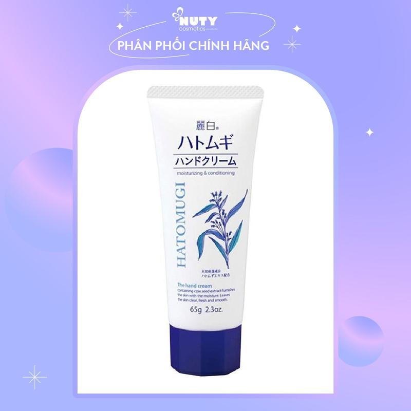 Kem Dưỡng Da Tay Giúp Cấp Ẩm Mềm Mịn Reihaku Hatomugi Hand Cream 65g | NUTY…