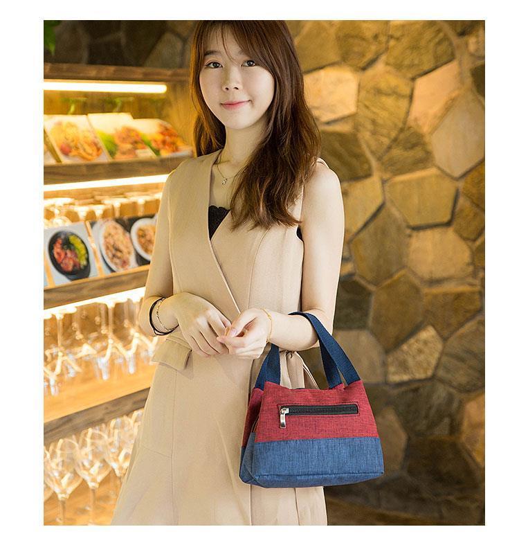 Product Introduction of Túi Nữ, Phong Cách Thường Ngày Vải Oxford Đã Giặt, Túi Ăn Trưa, Túi Messenger Đeo Vai, Túi Vải Bố Nhỏ Túi Xách Mini, Túi Xách Bag 9