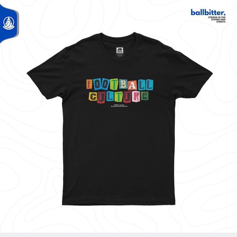 Ballbitter kaos Casual Supporter Match Mood Hitam Atasan Combed 24s 0