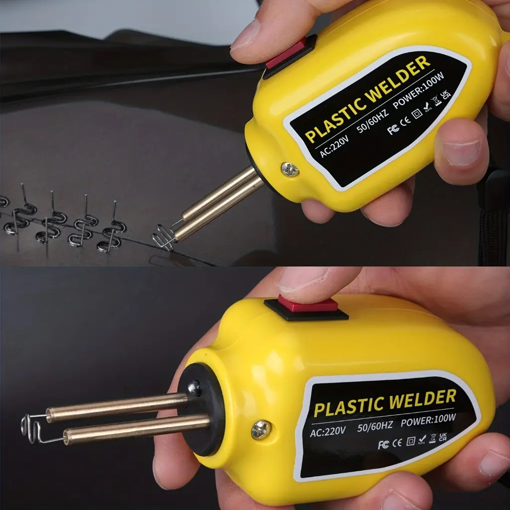 200pcs Hot Staples 100W Professional Automotive Plastic Bumper Repair Kit - Fast and Reliable Hot Stapler Plastic Welder for Durable Bumper Fixing - 110V US PLUG for Safe Operation