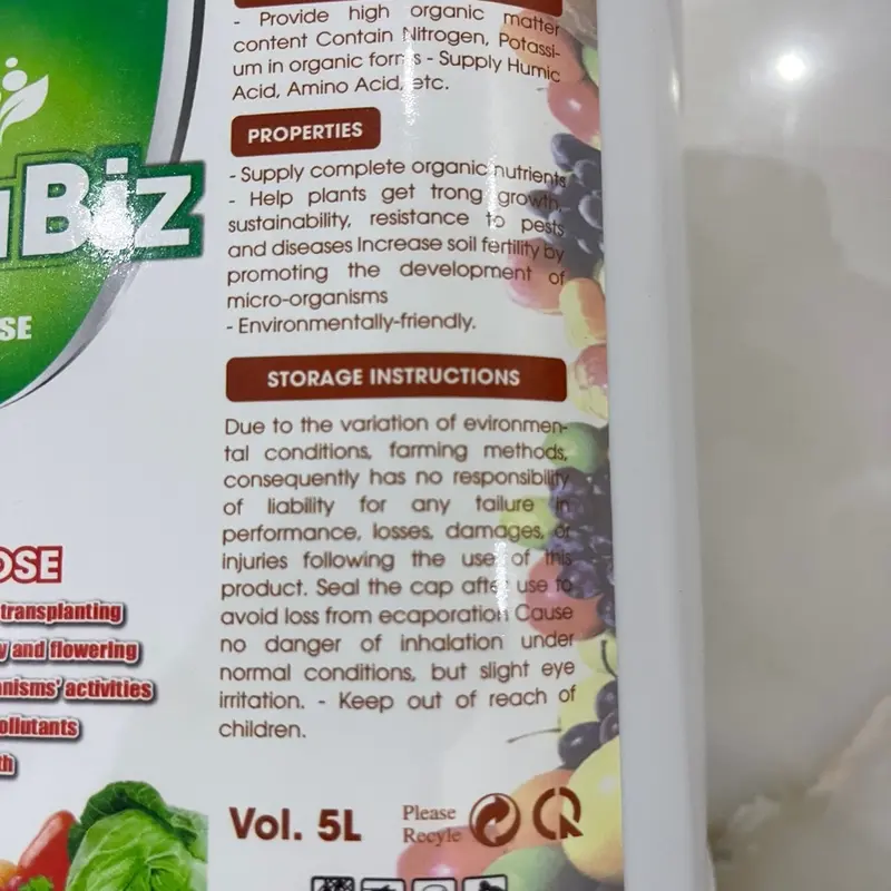 Orgabiz - Phân bón hữu cơ cao cấp nhập khẩu nguyên can từ Thổ Nhỹ Kỳ 4
