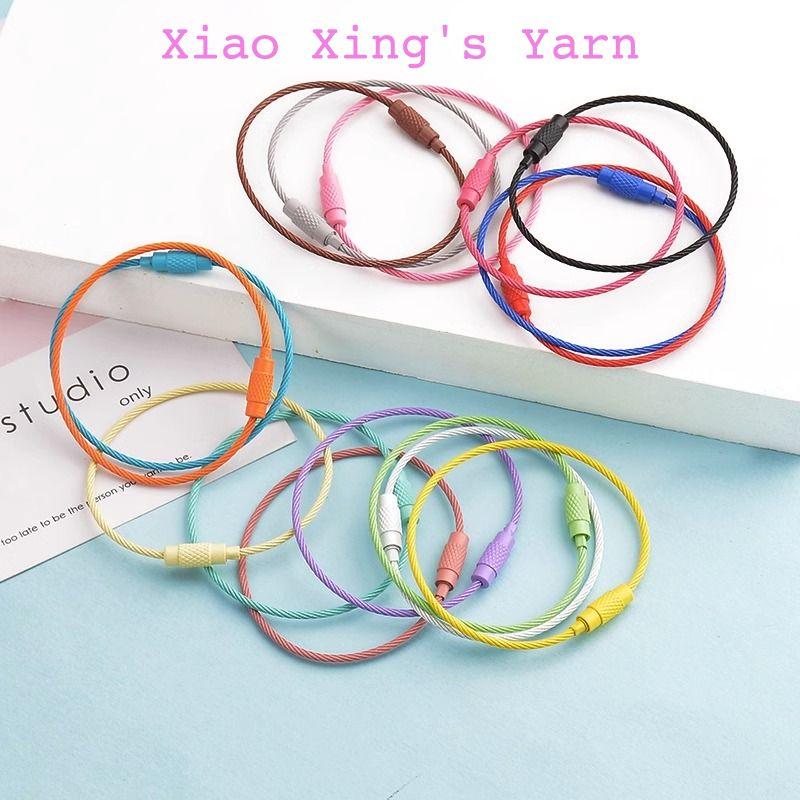 Vòng dây thép làm móc khoá có chốt gài chắc chắn tiện lợi | Xiaoxing's Yarn