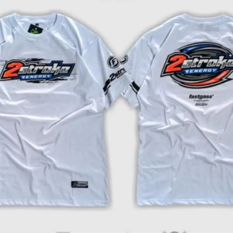 2STROKE - KAOS RACING JUMBO 2 STROKE KAOS JUMBO 3XL 4XL 5XL 6XL TERLARIS 2024 Baju Katun Pendek Oblong Nyaman Retro Casual 8