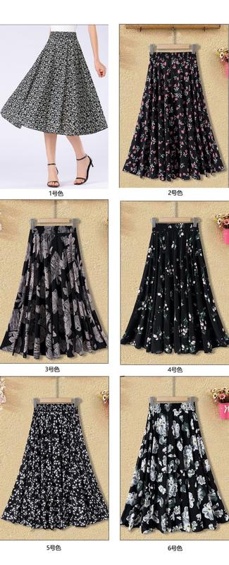 Product Introduction of Váy Mới Cho Mẹ TRUNG NIÊN, Cạp Cao Co Giãn, Thiết Kế Hoa, Thích Hợp Cho Mùa Hè, Dài Trung Bình 72 Dài, Thích Hợp Cho Múa Vuông, Chất Liệu Mỏng, 2024 13