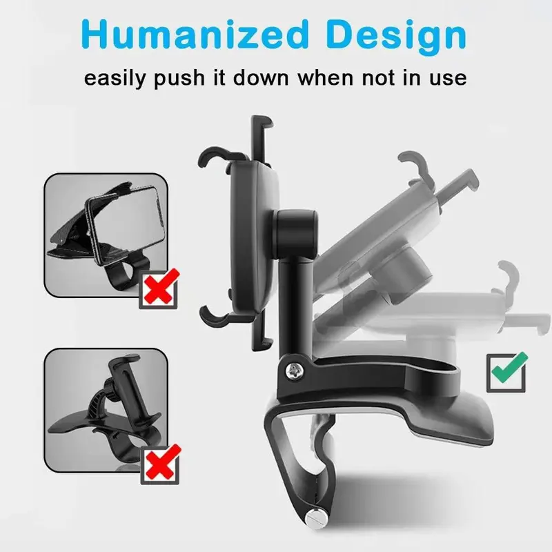 [Mẫu Mới Cao Cấp] Giá kẹp điện thoại ô tô- Taplo - Kẹp che nắng - Gương trong xe - Xoay 360 độ Phụ Tùng silicon bảo hành của nhà cung cấp kepdienthoai xehoi giadodienthoai oto360 gi áđỡđ oto giat reo do kepdienthoaia 29 4