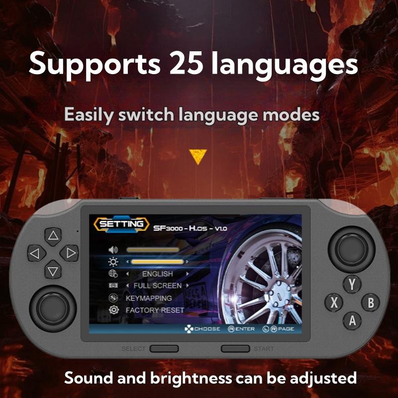 SF3000 Retro Handheld Video Game Console Linux System 4.5 Inch 854*480 IPS Screen 3000mAh Portable Pocket Video Player Games - Image 4