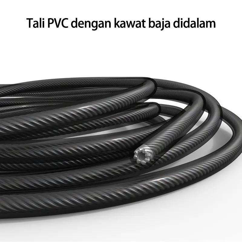 SKIPPING JUMP ROPE TALI BAJA ALAT OLAHRAGA LOMPAT TALI SKIPING 4