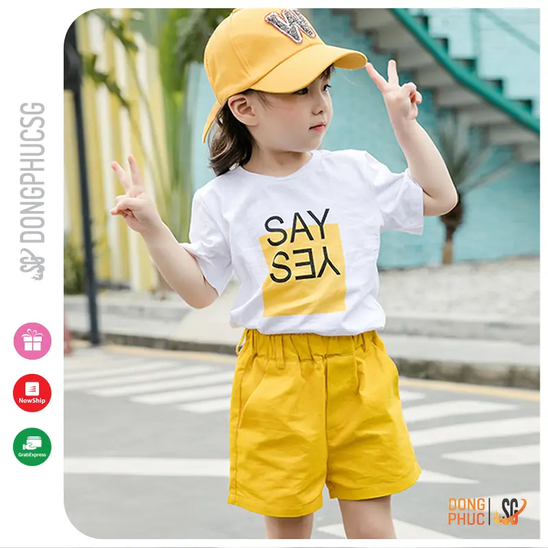 Áo gia đình 3/4/5 người đồ đôi mẹ và bé thun cotton dày dặn mẫu đồng phục gia đình SAY YES | DONGPHUCSG 4