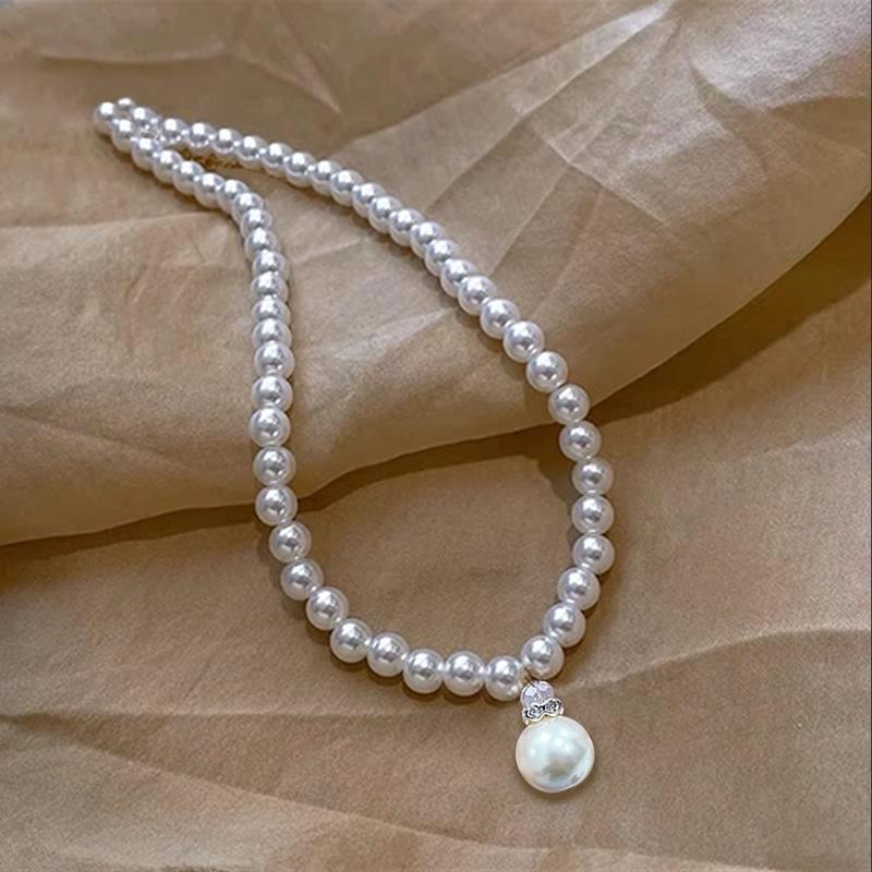 Bộ Sản Phẩm 3 Món Vòng Cổ Tặng kèm Vòng Tay và Bông Tai Ngọc Trai Tổng hợp Phong Cách Hàn Quốc