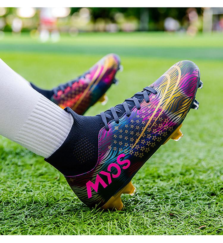 Product Introduction of Fustal！35-45 Ready Unisex Plus Size Training Football Shoes Fashion All-terrain Football Shoes Wide Last Soccer Shoes 13