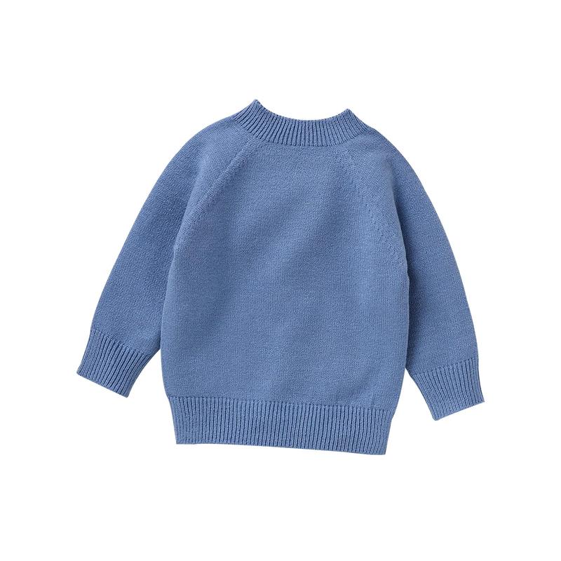 Product Introduction of Toddler Autumn Winter Knit Sweaters Long Sleeve Round Neck Solid Color Knitwears 51