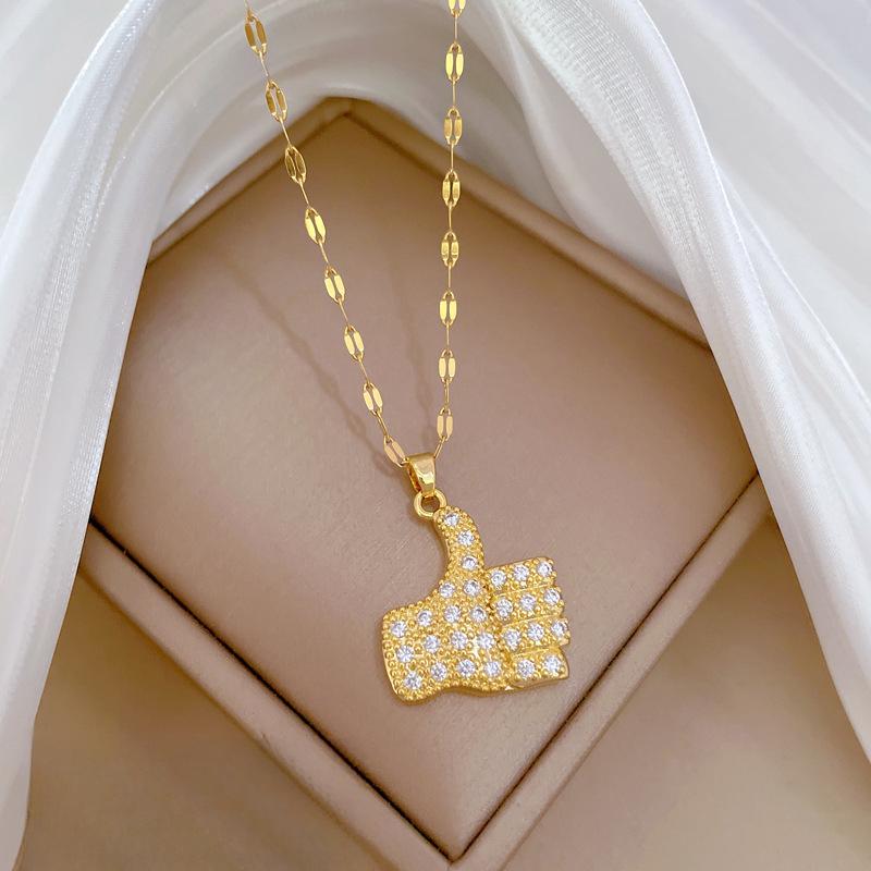 Product Introduction of Vòng Cổ Hoa Bốn Lá, Hàng Mới Về, Dành Cho Phụ Nữ Và Bé Gái, Thanh Lịch, Chất Liệu Thép Titan Cao Cấp, Vỏ Hai Mặt, Dây Chuyền Xương Đòn, Bán Chạy Women Trang Sức Jewelry Chain dây  cỏ  4  lá 1