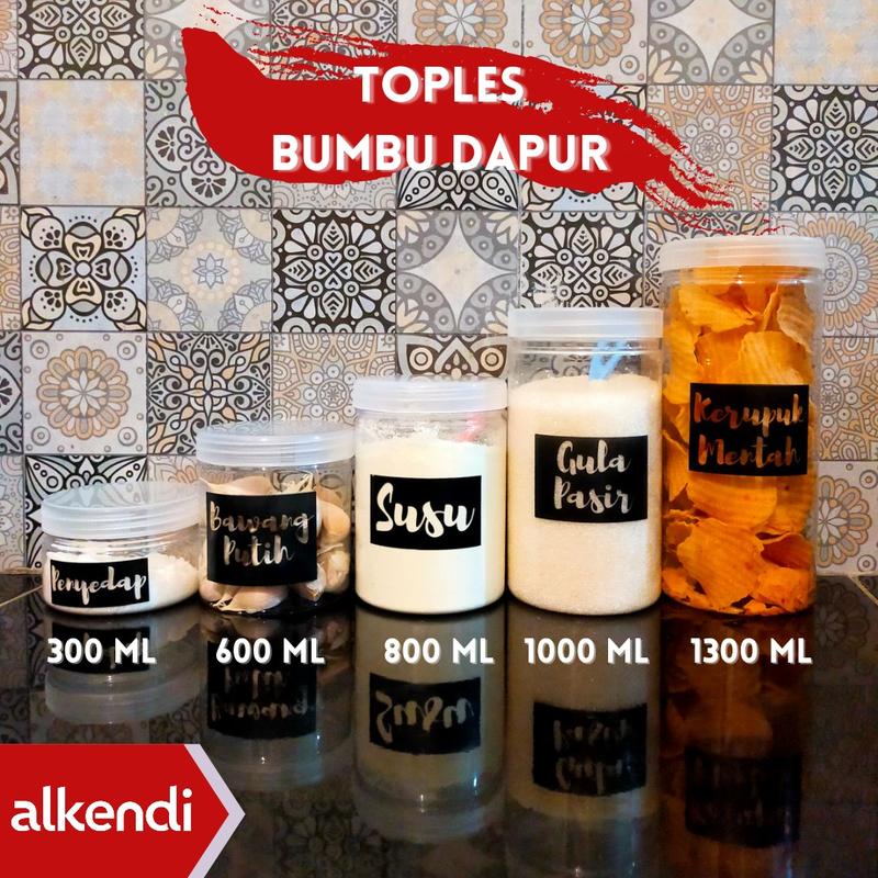 TABUNG 1000 ML - TOPLES BUMBU DAPUR - TUTUP NATURAL (BENING) 4