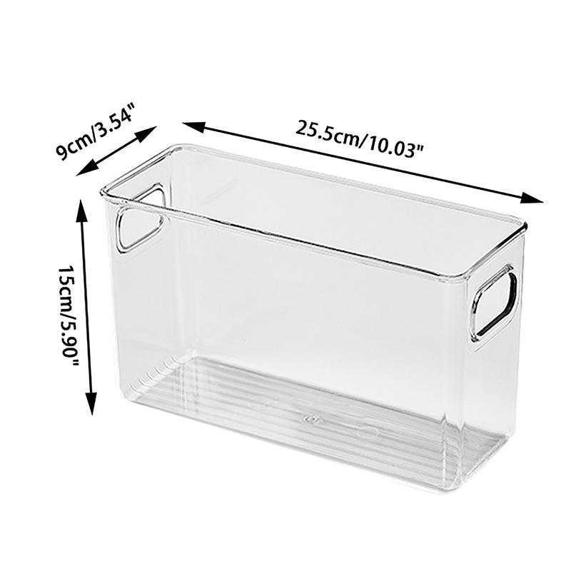 Product Introduction of Ins Transparent Phone Case Organizer Storage Box Desktop Acrylic Sundries Storage Basket Cosmetics Small Rack Light Plastic 16