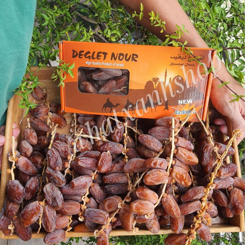 Chà là sấy dẻo nguyên cành ISRAEL 500G Chà là nguyên cành Chà là sấy dẻo Không đường Ăn Vặt Food Snack