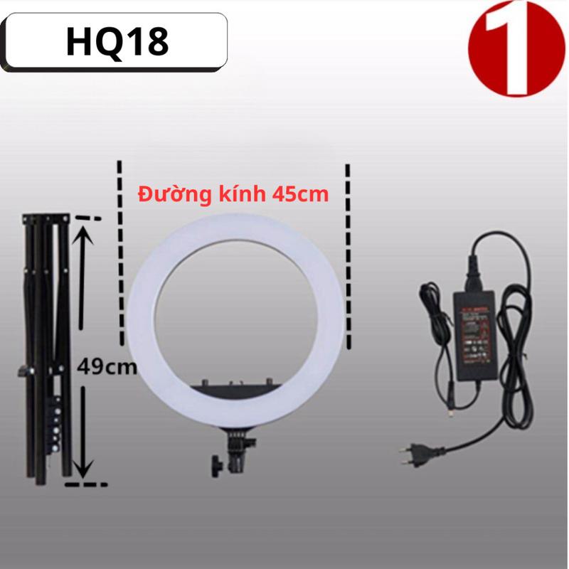 (HỎA TỐC HCM) Đèn LIVESTREAM HQ 18 45cm, Đèn Hỗ Trợ Ánh Sáng Livestream, Làm Spa, Phun Xăm, Chụp Ảnh ( BH 2 NĂM) 7