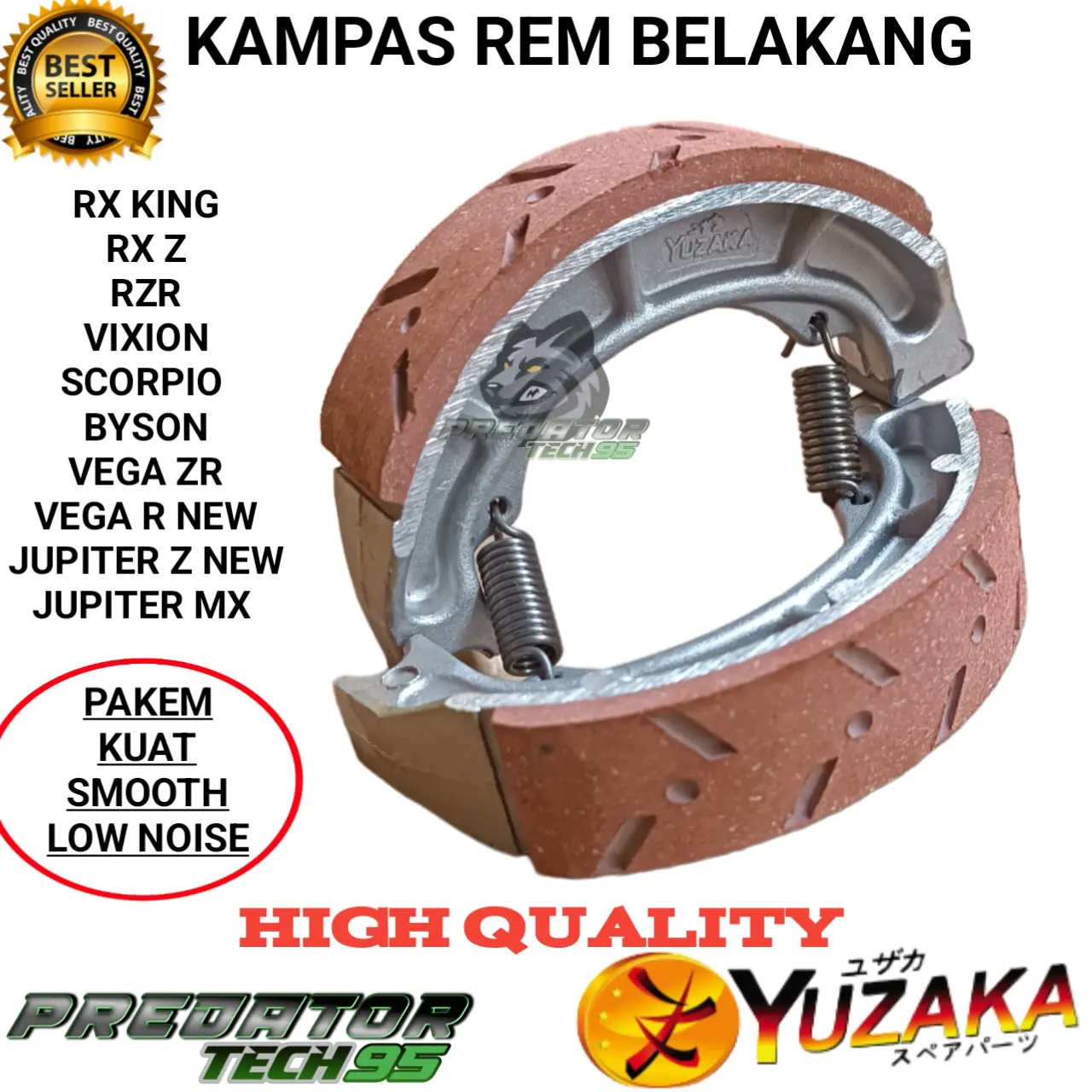KAMPAS REM BELAKANG YUZAKA RACING MOTOR YAMAHA RX KING RXKING RXZ VIXION BYSON SCORPIO VEGA ZR RR JUPITER MX JUPITER Z BURHAN VEGA R NEW HIGH QUALITY