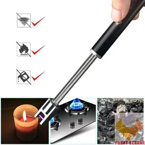 Pemantik Api BBQ Elektrik 360 KOREK ELEKTRIK RECHARGE TORCH KOMPOR outdoor camping Hitam