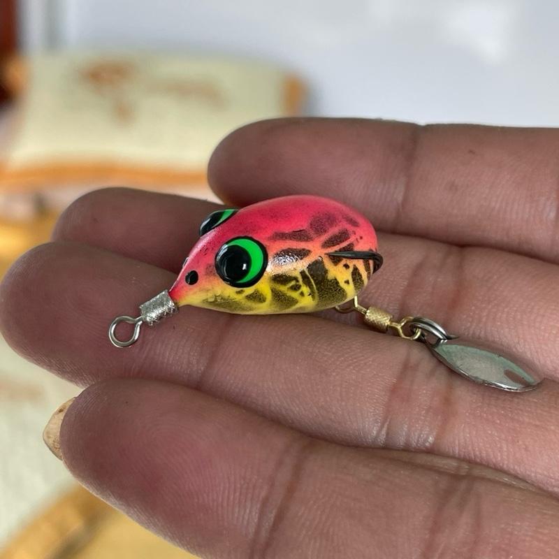 mồi câu cá nhái hơi nhỏ nhất 2cm siêu mini H2