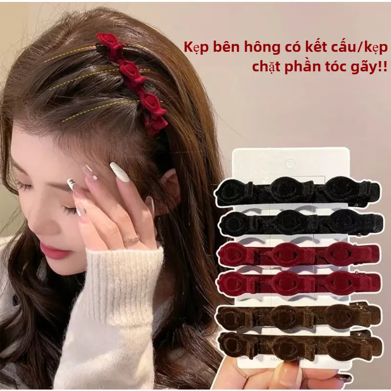 Kẹp Tóc tết Sofi-bosy, Kẹp tóc Trán Và Mái, Kẹp Bên, Dụng Cụ Thay Đổi, Thích Hợp Cho Tóc Ngắn, Kẹp Tóc Chụp, Răng Vịt, Phụ Kiện Cho Đầu