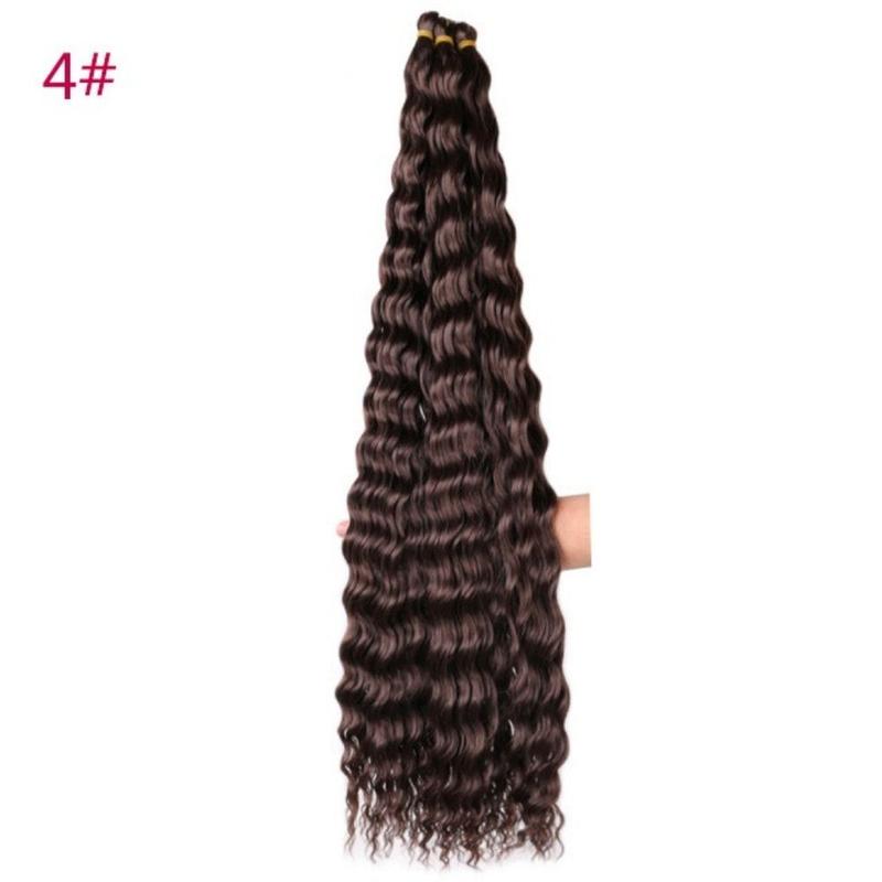 Product Introduction of DIY Freetress Deep Twist Crochet Hair Ombre Afro Curls Synthetic Crochet Hair Long Curly Crochet Braiding Hair Extensions African 11