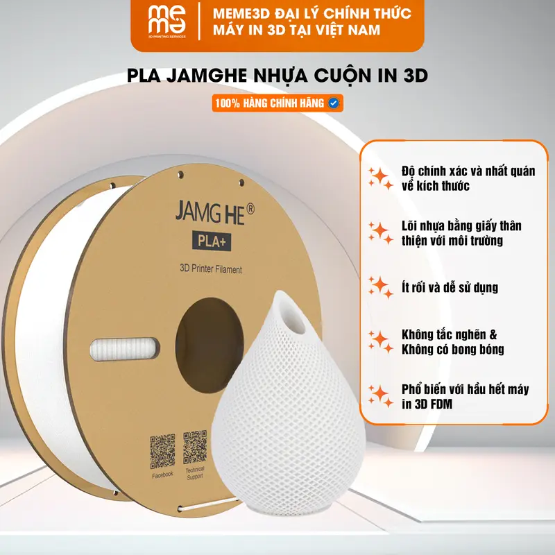 Nhựa in 3D PLA+ Plus/ PLA+ Hi Speed tinh khiết cao cấp vượt trội Jamg He/Elegoo (2023) 0