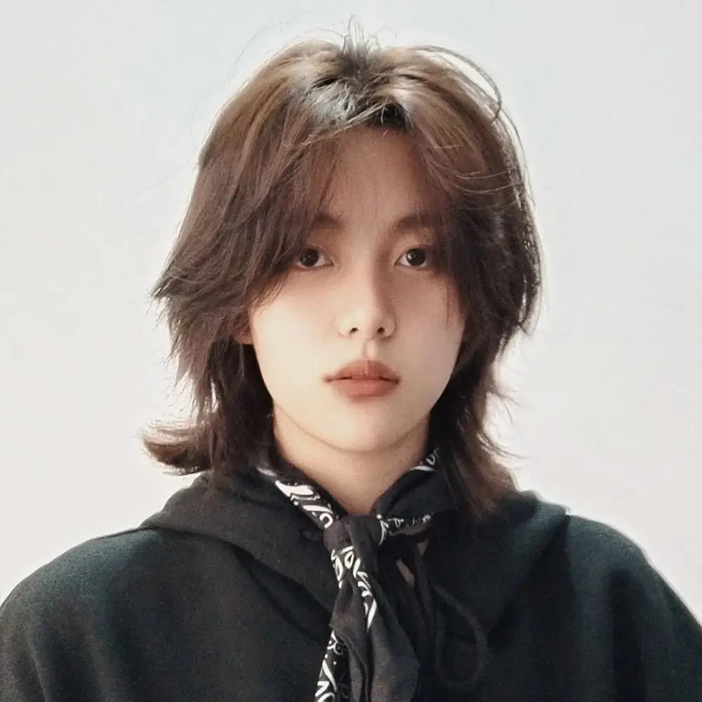 Rambut palsu ekor serigala untuk lelaki, rambut sederhana panjang dengan gaya yang sama, kepala pahlawan Jepun, kepala ikan bilis, rambut palsu kepala penuh Hair Hair Extensions rambut  palsu  lelaki  panjang