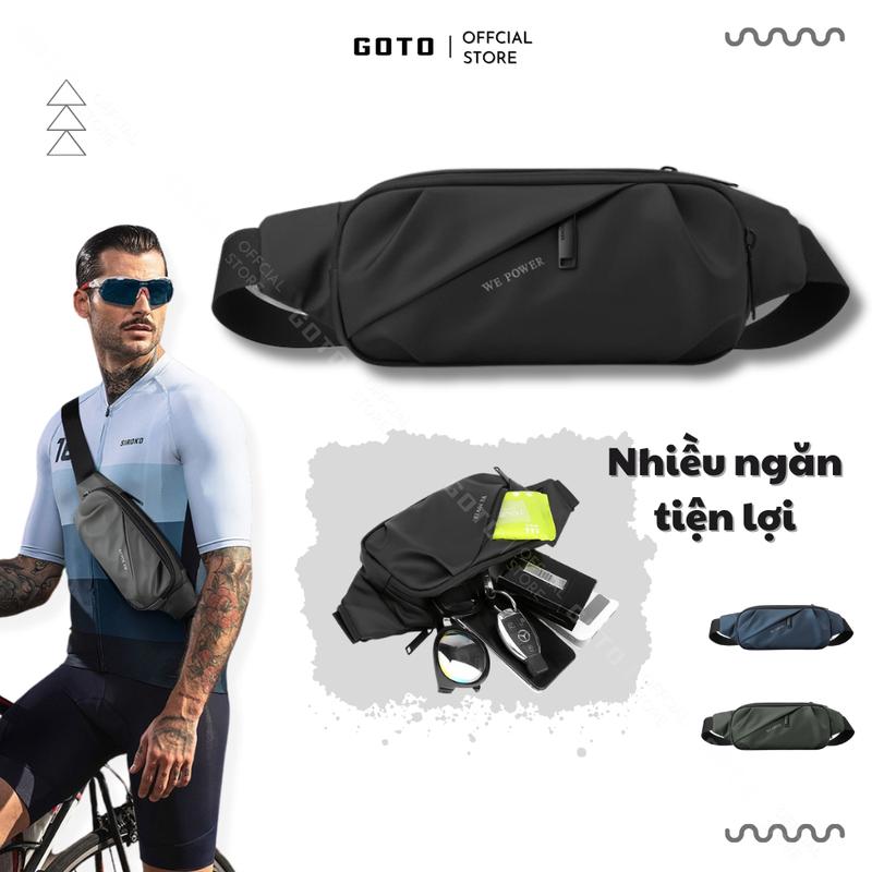Túi bao tử nam GOTO Backpack túi đeo chéo túi đeo hông nam nữ chống nước bền bỉ GT014 Bag