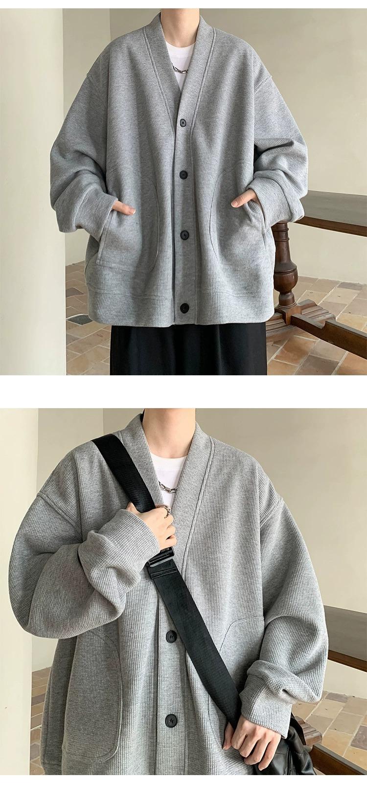 Product Introduction of 2025 High-end Trendy Cardigan Spring Autumn Loose Casual Jacket Hot-selling Men's Fashion Hot Item 8
