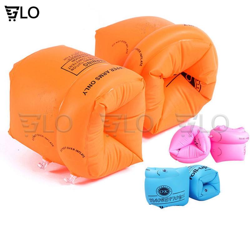 Combo 2 Chiếc Phao Tay Tập Bơi Cho Trẻ Em Và Người Lớn Đủ Màu Cam, Xanh, Hồng, Vàng