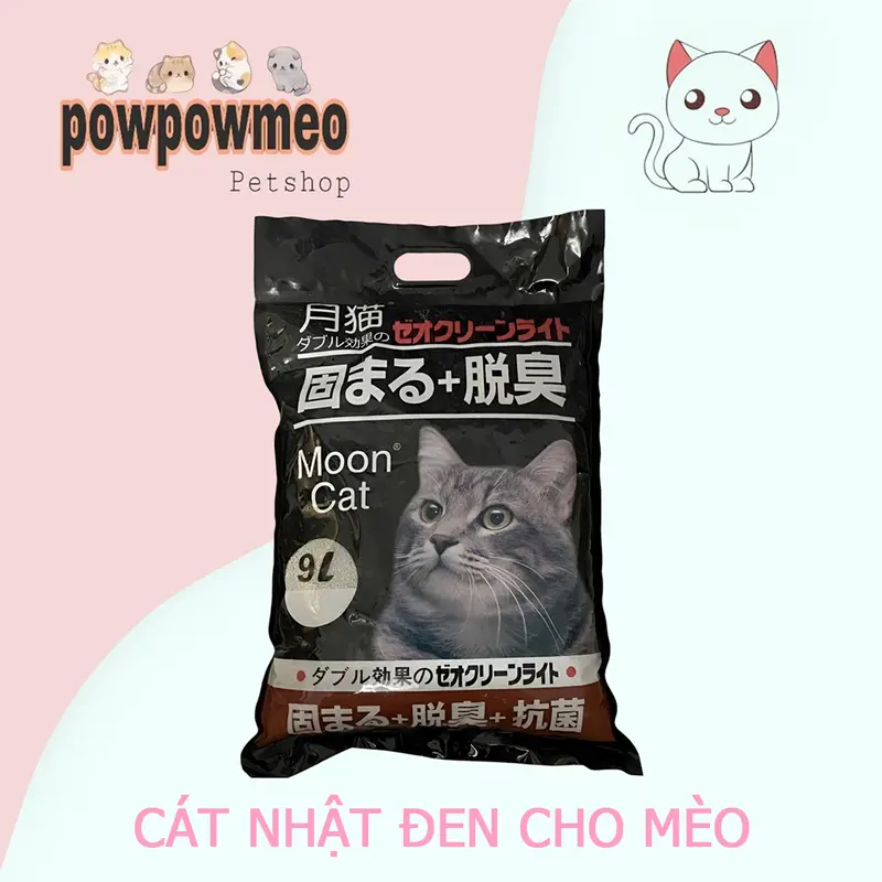 Cát Nhật Đen Cho Mèo , Cát vệ sinh cho mèo khử mùi, vón cục thấm hút 4