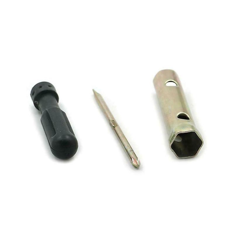 Product Introduction of 5Pcs Motor Tool Kit, Spark, Plug Remover, Wrench, Pliers With Black Storage Pocket Motorcycle N2C9 81