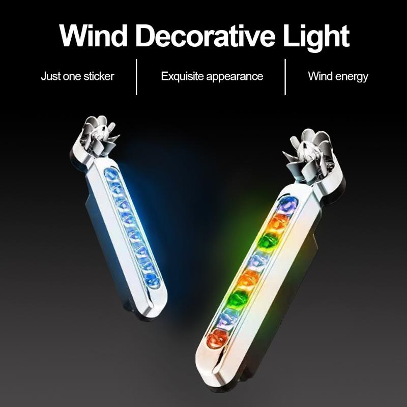 Product Introduction of 2Pcs Car Wind Powered LED DRL Daytime Running Lights Creative Auto Auxiliary Lighting Rotation Fan Lamp Automobile Day Time Headlights #469870 33