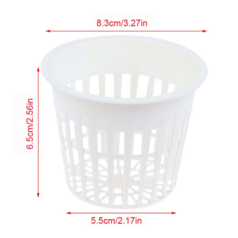 Product Introduction of 10Pcs 2 Inch 3 Inch Grow Orchids Hydroponics Cups Planting Mesh Pot Soilless Net Basket Slotted Colonization Container 41