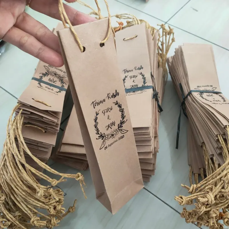 50pcs paperbag / tas kertas custom sablon kemasan souvenir dll 5