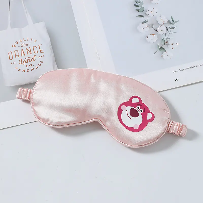 Kính Mắt Vải Lụa, Thiết Kế Hoạt Hình My Melody Dễ Thương, Mềm Mại Và Nhẹ, Chặn Ánh Sáng, Dây Đeo Ngủ, Mặt Nạ Mắt, Món Quà Lý Tưởng Cho Bé Gái Women Bịt Mắt 7