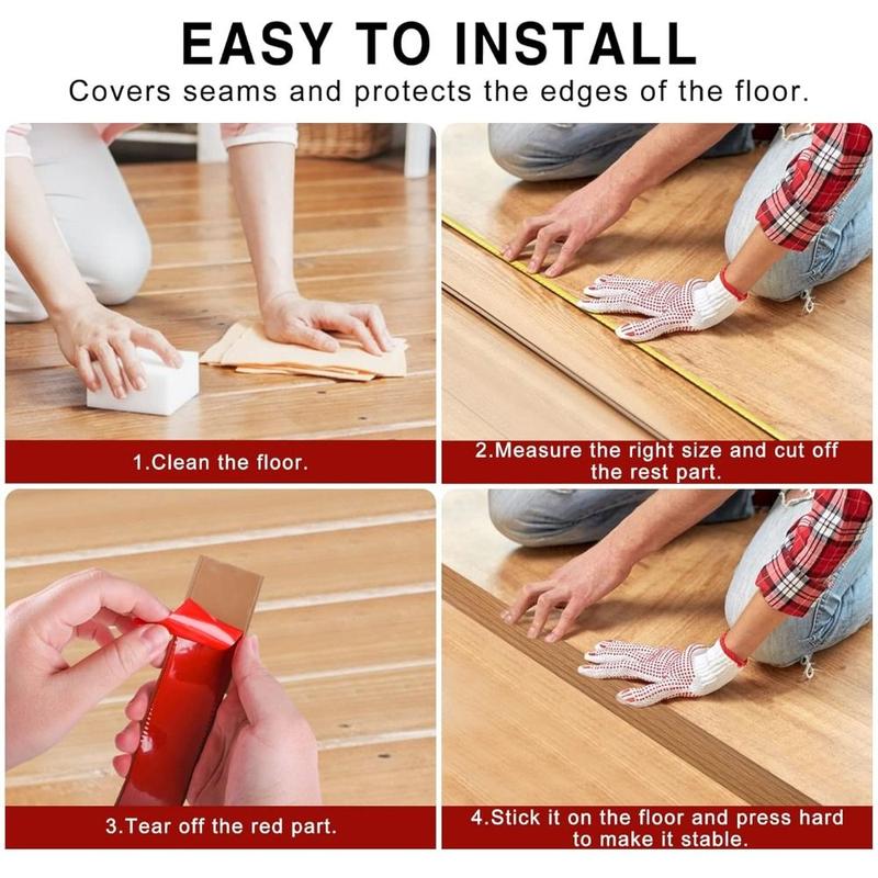 Product Introduction of 2024 Carpet To Tile Floor Transition Strip Self Adhesive Flat Threshold Cover Laminate Wear-resistant Divider Strip Doorway 16