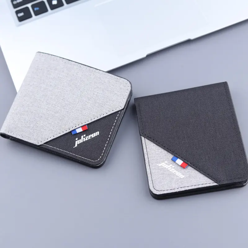 Ví Nam , Bóp Vải Canvas Jolizeon Bản Nâng Cấp Dáng Hàn Phối Màu Đẹp Nhiều Ngăn